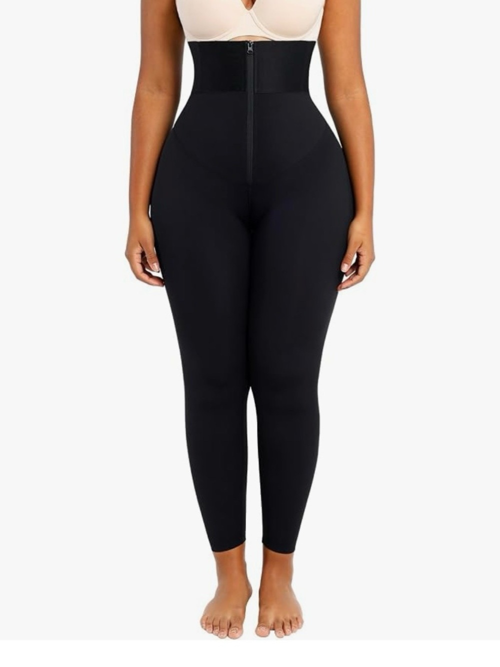 High-Waist Black Shaping Leggings